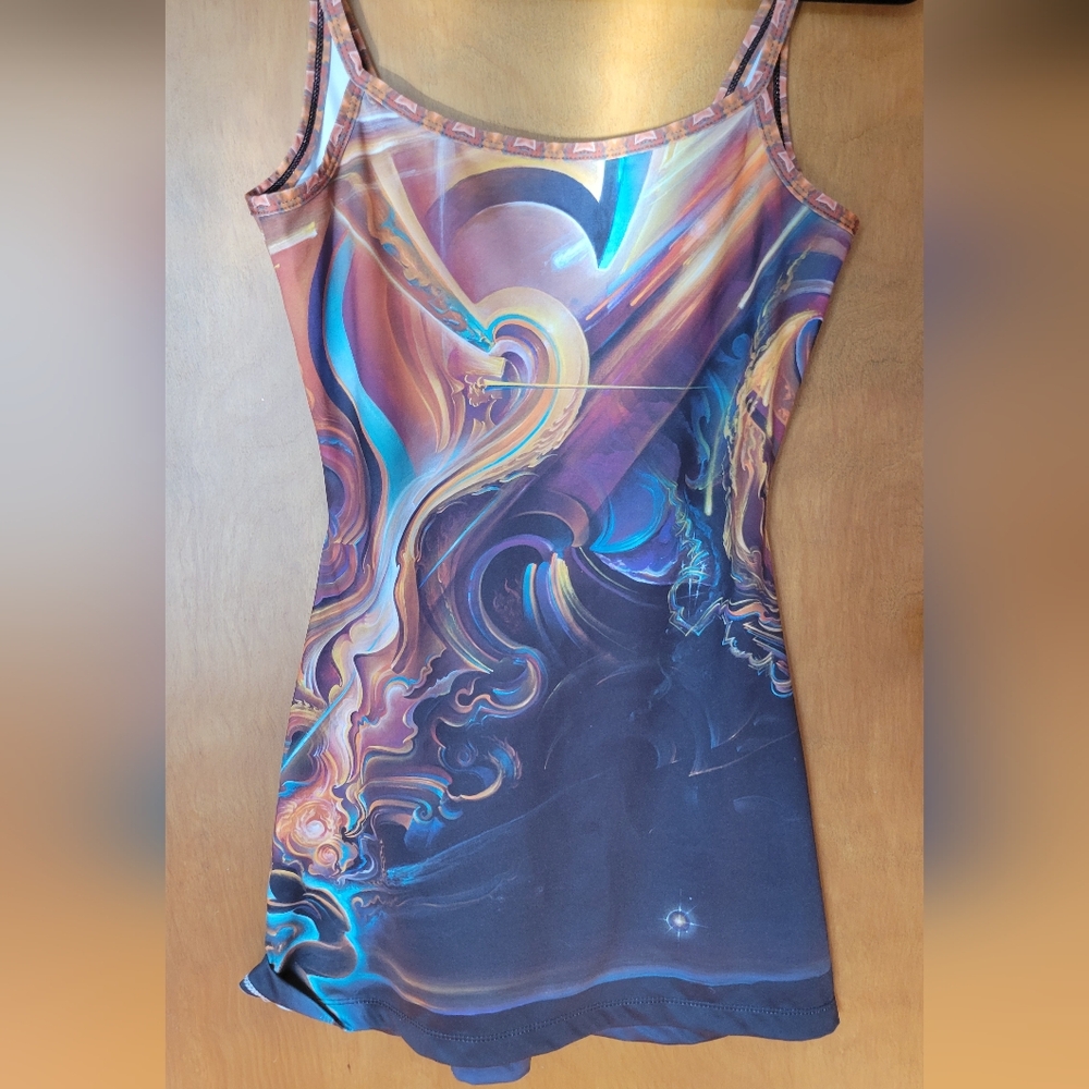 SOLD OUT VisionLab mini dress featuring Michael Divine artwork size M